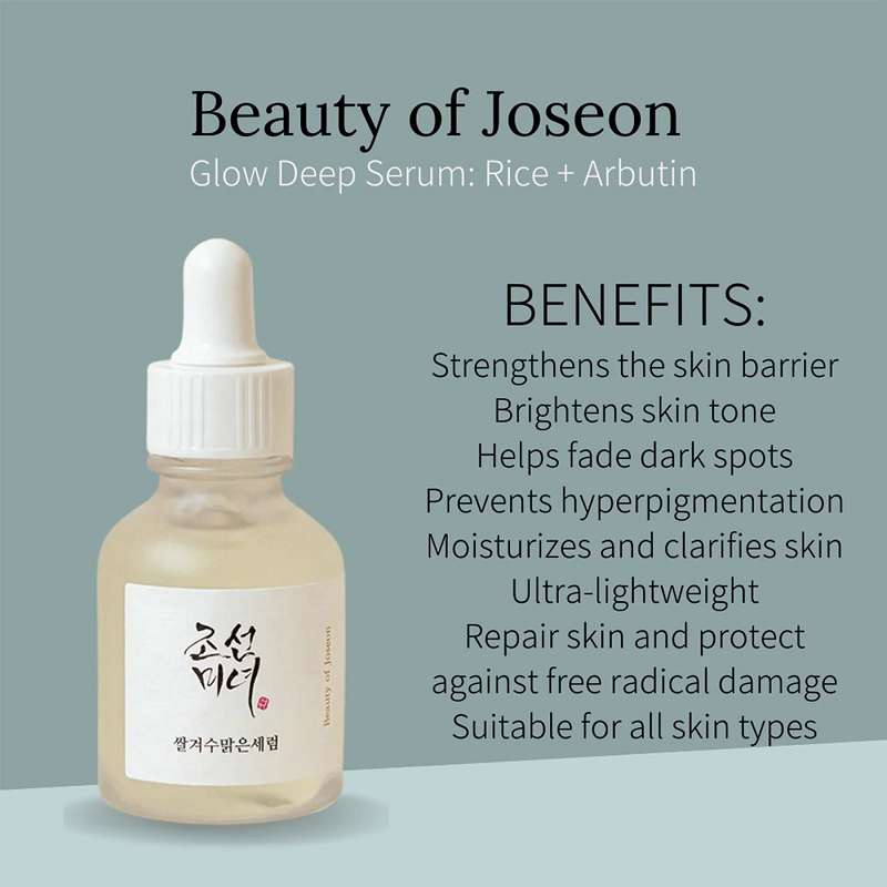 Beauty of Joseon Glow Deep serum including Rice and Alpha arbutin