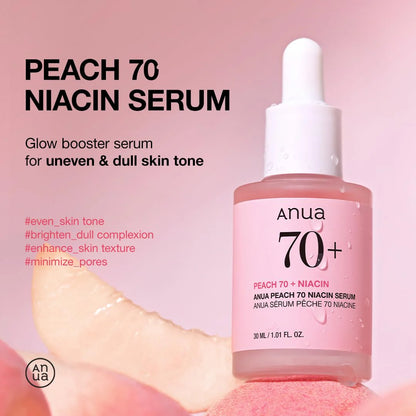 Anua Peach 70 Niacin Serum 30 mL.
