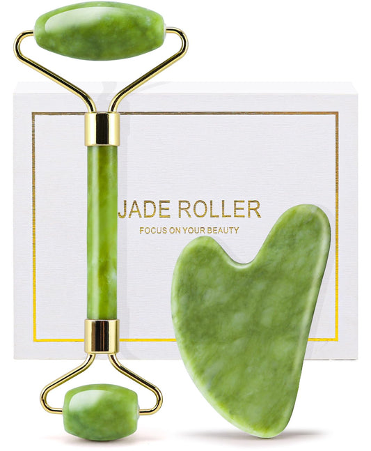Gua Sha Facial Tools & Jade Roller Set