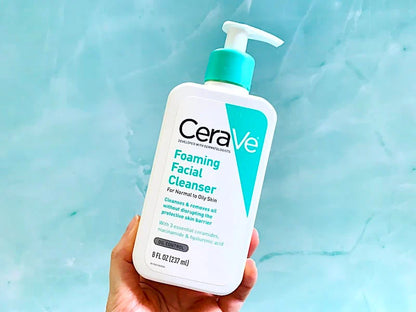 CeraVe Foaming Face Wash Facial Cleanser for Normal to Oily Skin 237ML