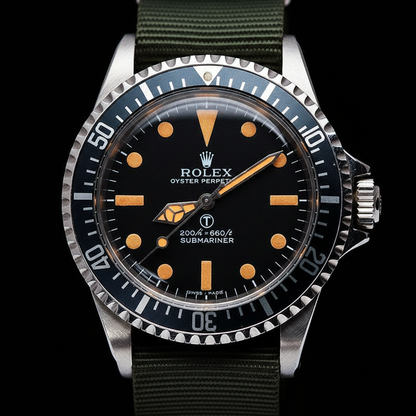 Rolex Submariner dial macro close-up
