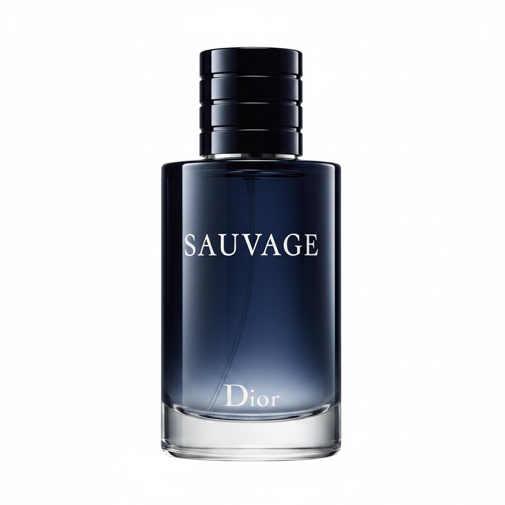 Dior Sauvage front view white background