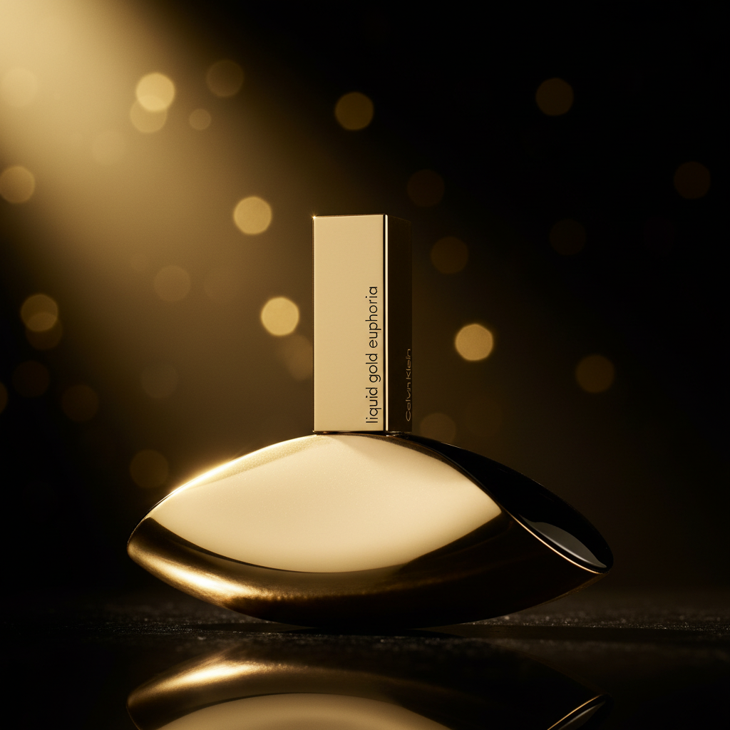 Euphoria Liquid Gold – Golden Bokeh Close-Up