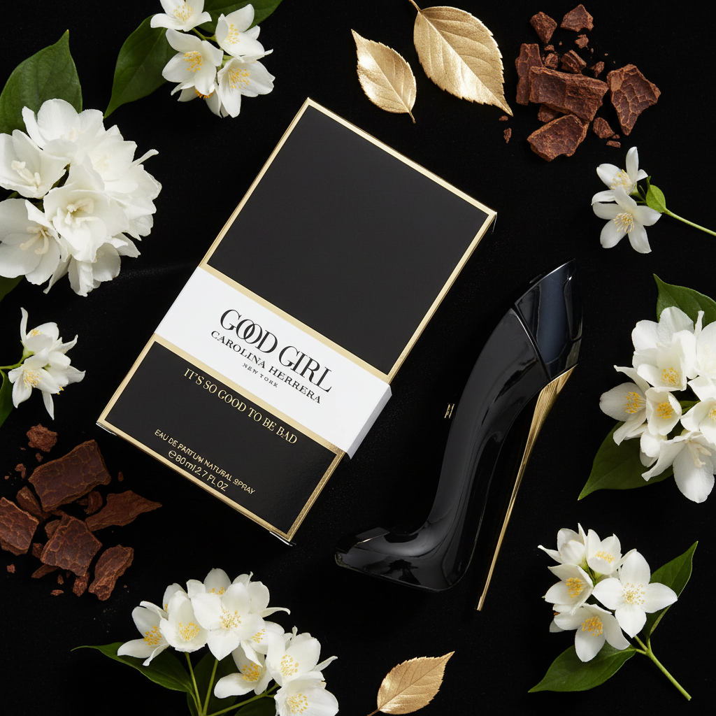 Good Girl – Black Velvet Flat Lay