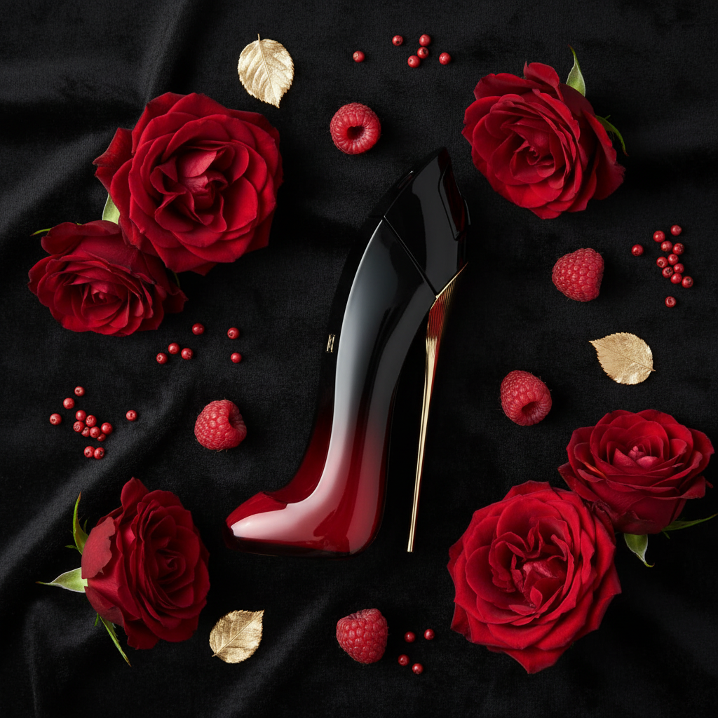 Very Good Girl Elixir – Black Velvet Flat Lay