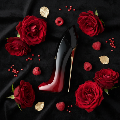 Very Good Girl Elixir – Black Velvet Flat Lay