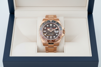 Rolex GMT-Master II in luxury watch box